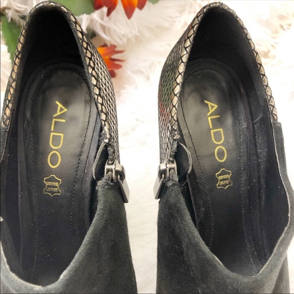 Aldo Ankle Bootie Open Toe High Heels - Picture 3 of 8